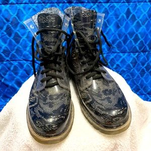 Plastic Lace Rain Boots ☔️